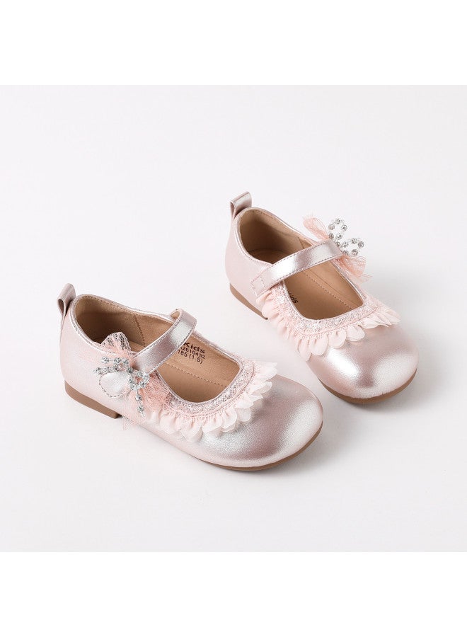 RED DRAGONFLY Children's Spring Lace Cute Princess Shoes] Outdoor School Anti-collision Wear-resistant Comfortable Flats Girls' Fashion Shoes - Image 5