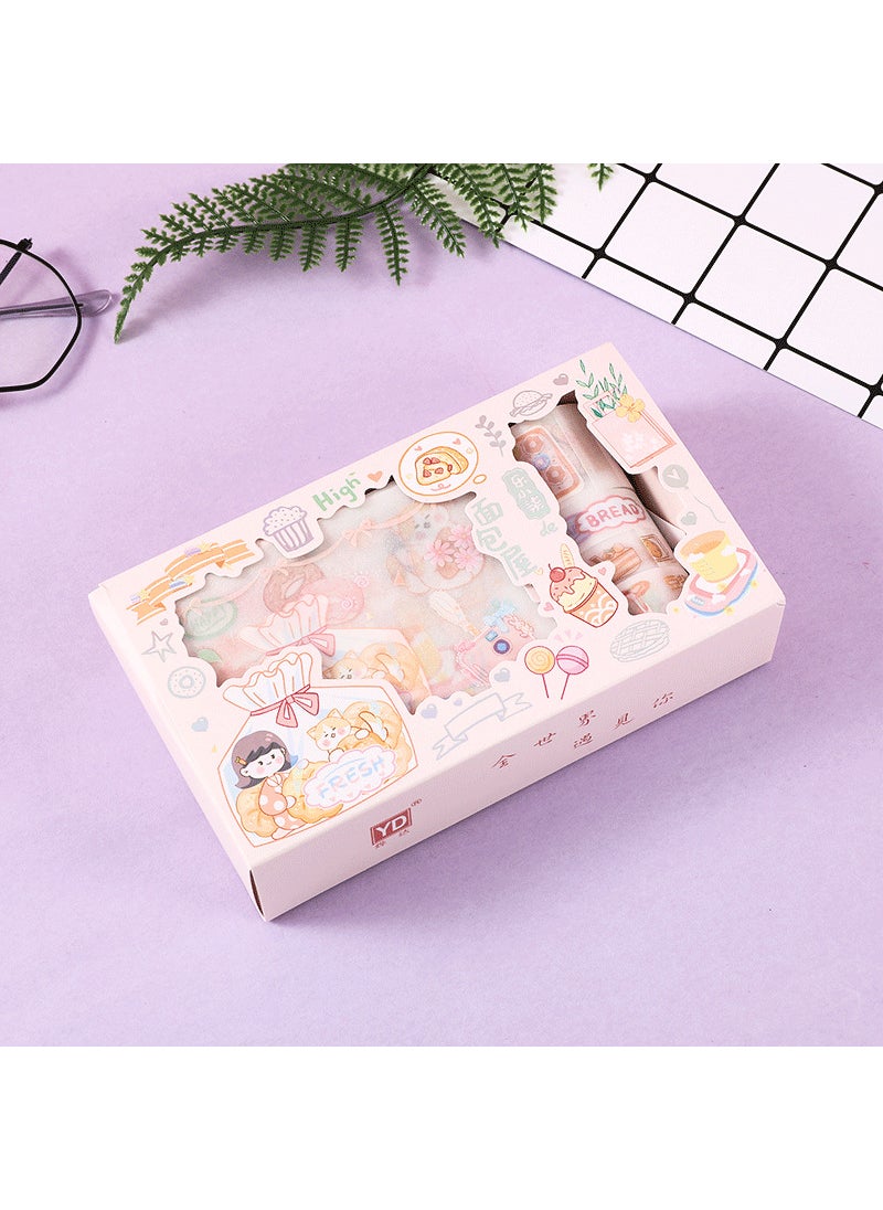 Frosted Sticker Set Series Handbook Tape Girl Landscape Student Diary Decoration Stickers Thickness 4cm Suitable Travel Souvenir Bakery - pzsku/Z0F91E51F254BC0C6F4A0Z/45/_/1741690873/be1a0b54-90d0-43d1-95b0-1b4c08ff55a1