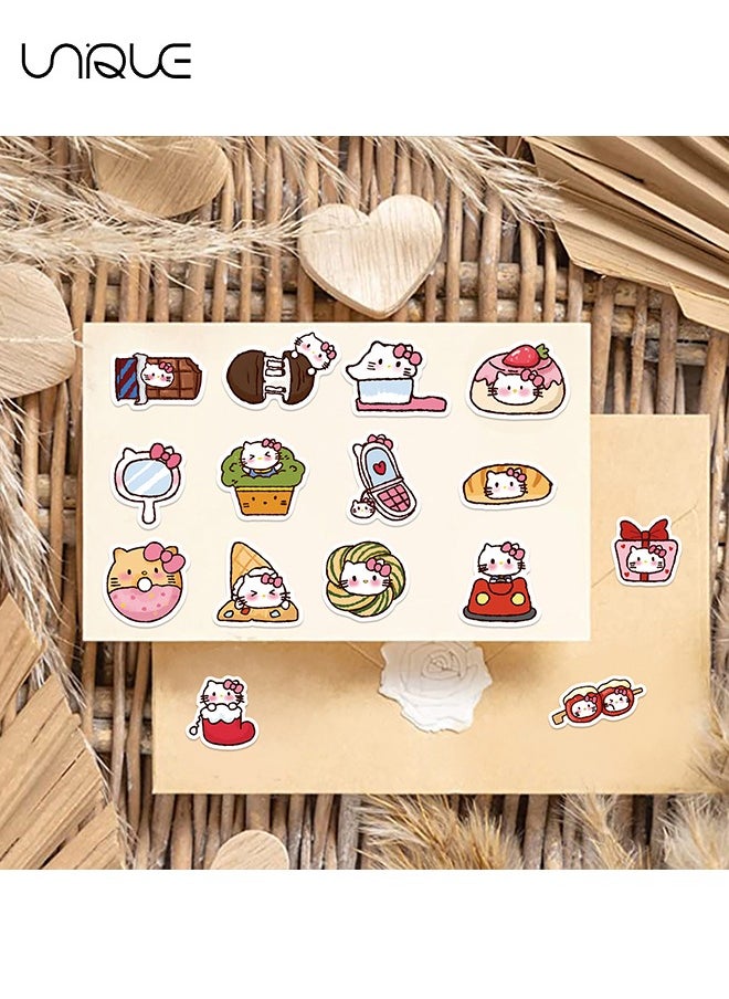 Unique - 90 Pcs Cute Cartoon Hello Kitty Theme Stickers，Vinyl Waterproof Stickers for Water Bottles Laptop Phone Computer Guitar, Gifts for Teens, Girls, Fans - Image 1