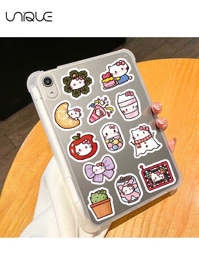 Unique - 90 Pcs Cute Cartoon Hello Kitty Theme Stickers，Vinyl Waterproof Stickers for Water Bottles Laptop Phone Computer Guitar, Gifts for Teens, Girls, Fans - Image 1
