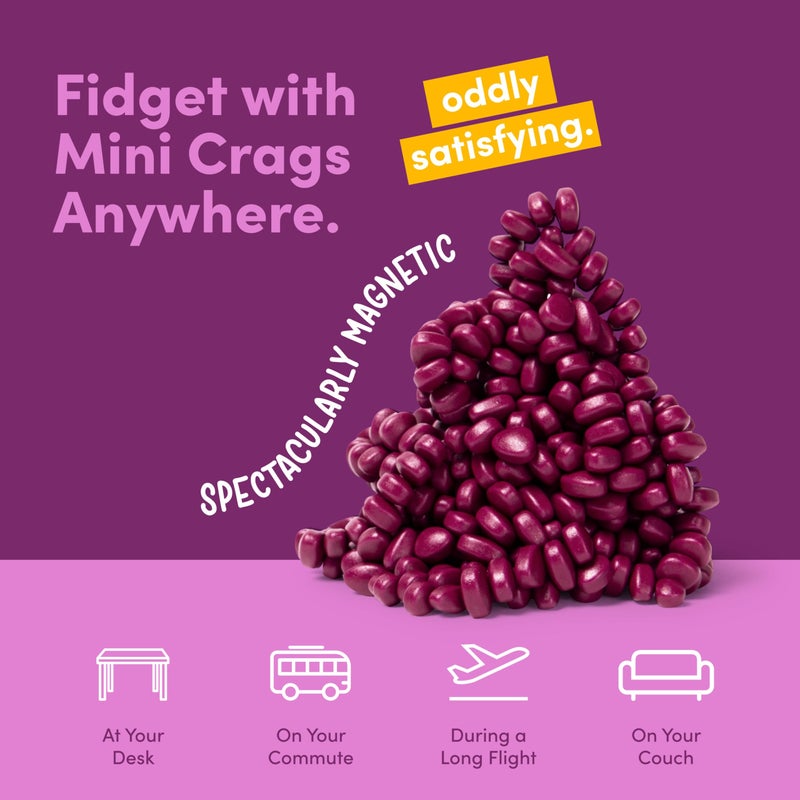 Speks Crags Ferrite Putty, 500+ Ferrite Stones in a Tin, Fidget Toy for Adults & Teens 14+, Desk Toy for Office, Stress Relief Present | Matte Iris, Medium - Image 5