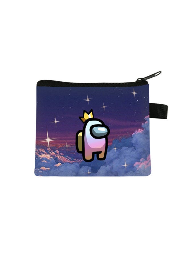 New Space Werewolf-themed Coin Purse, Large Capacity Storage Card Holder For Students, Children's Square Portable Mini Bag