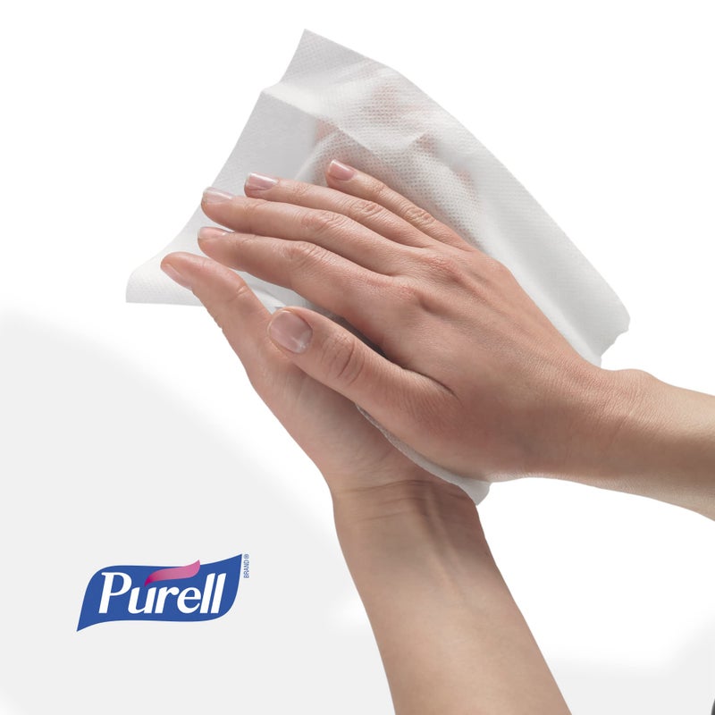 Purell Sanitizing Hand Wipes, 6 x 6 3/4", White, 270 Wipes/Canister - Image 3