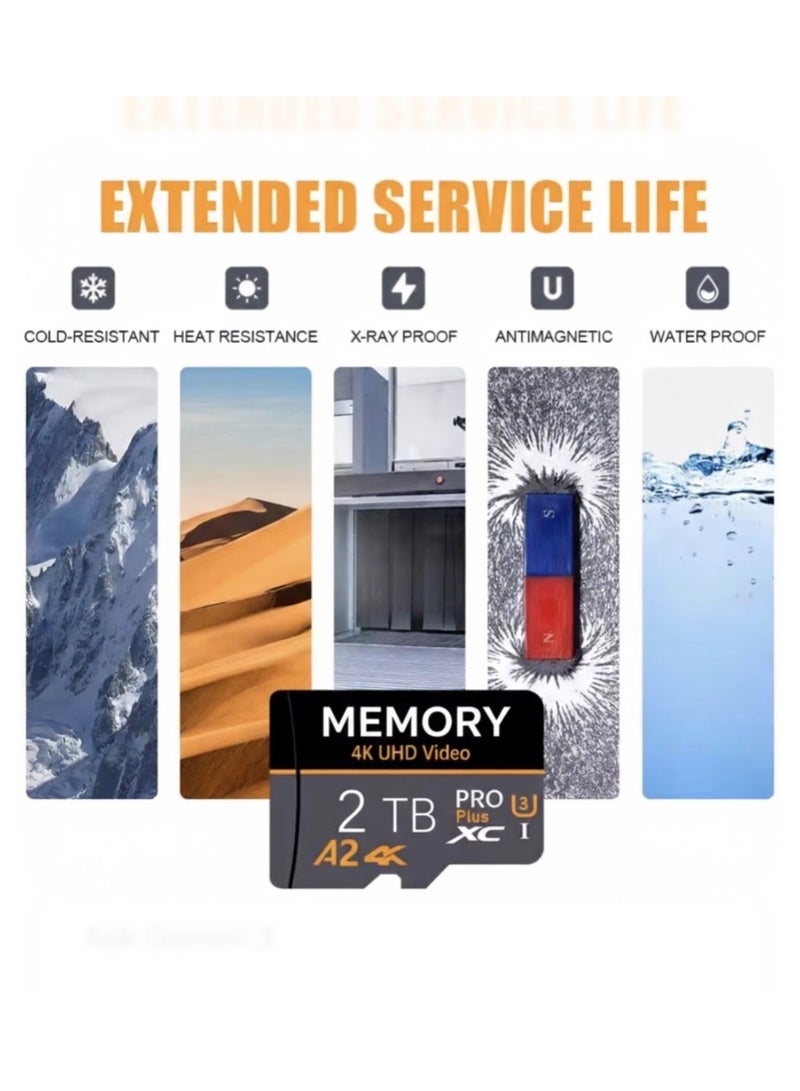 بطاقة ذاكرة برو بلس عالية الأداء لتسجيل فيديو فائق الوضوح بسعة اثنين تيرابايت - Image 4