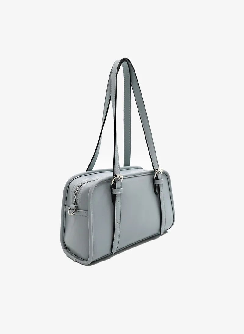 Marina Galanti Marina Galanti Women's Assolo Woven East West Shoulder Bag – Light Blue