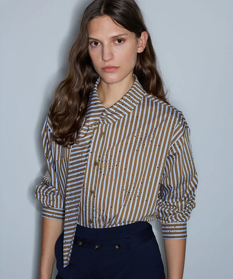 Ipekyol  Asymmetric Scarf-Effect Shirt for Women | Best Price UAE