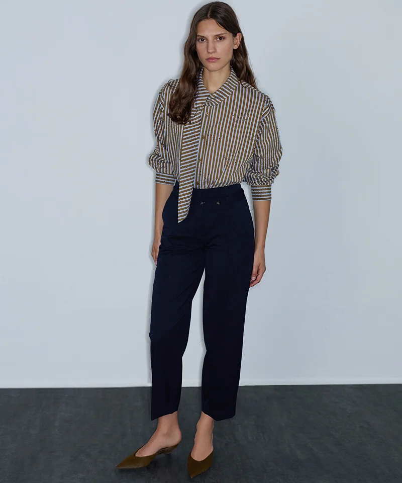 Ipekyol  Asymmetric Scarf-Effect Shirt for Women | Best Price UAE