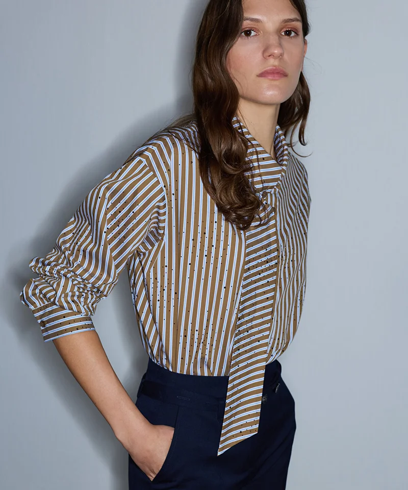 Ipekyol  Asymmetric Scarf-Effect Shirt for Women | Best Price UAE