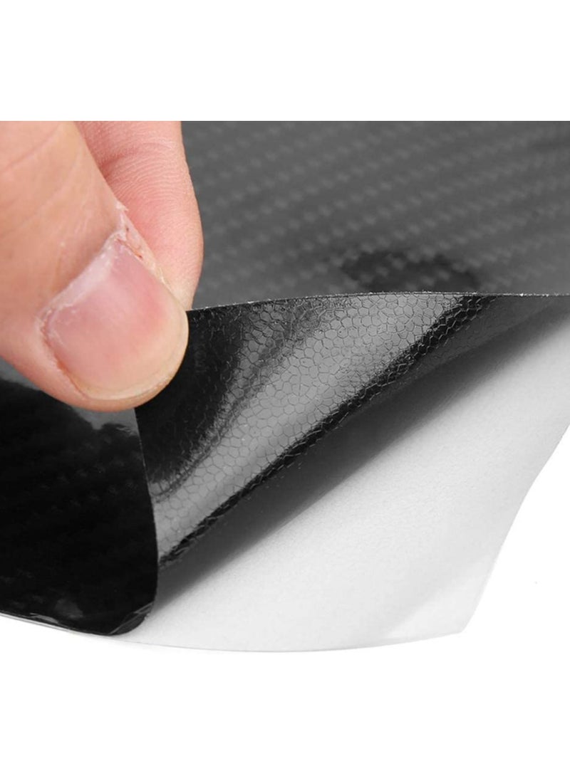 6D Carbon Fiber Sticker 30 x 150CM Car Vinyl Wrap Sheet With Scraper Self-adhesive Bubble-Free Carbon Fibre Sticker Roll Waterproof Vinyl Wrapping Tape Wrap Protective Film For Car - Image 3