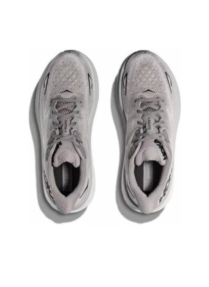 Hoka One One Clifton 9 Outdoor Running Sneakers Gray  - Image 4