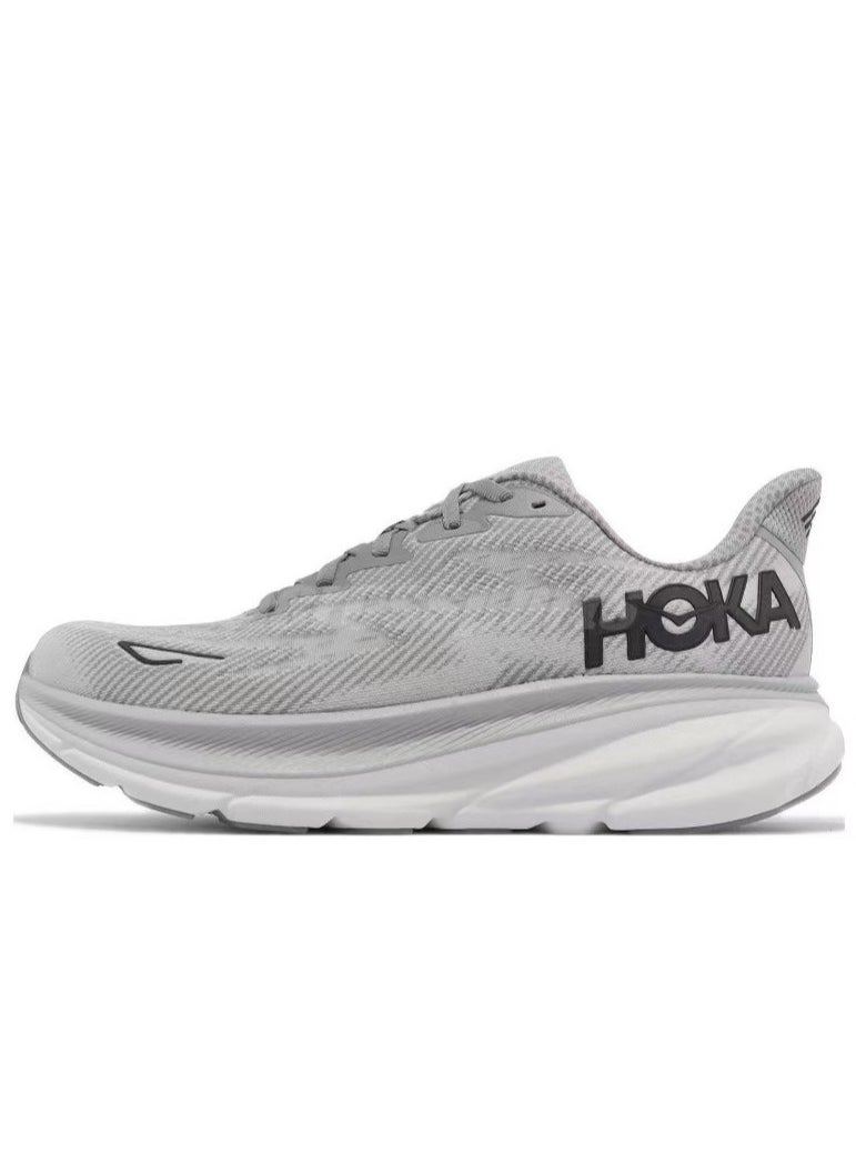 Hoka One One Clifton 9 Outdoor Running Sneakers Gray  - Image 1
