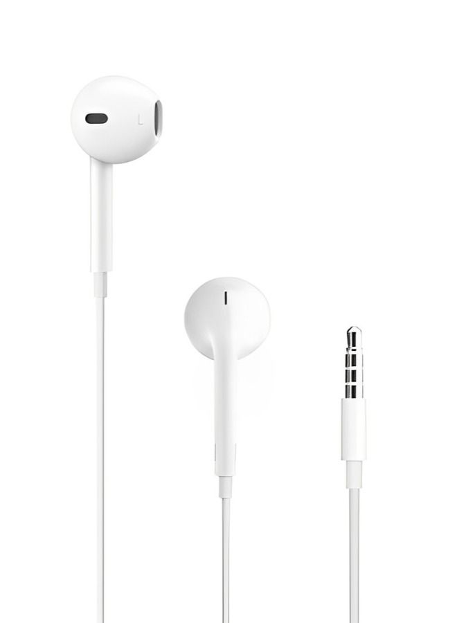 Earphone With 3.5mm Headphone Plug White - Image 1