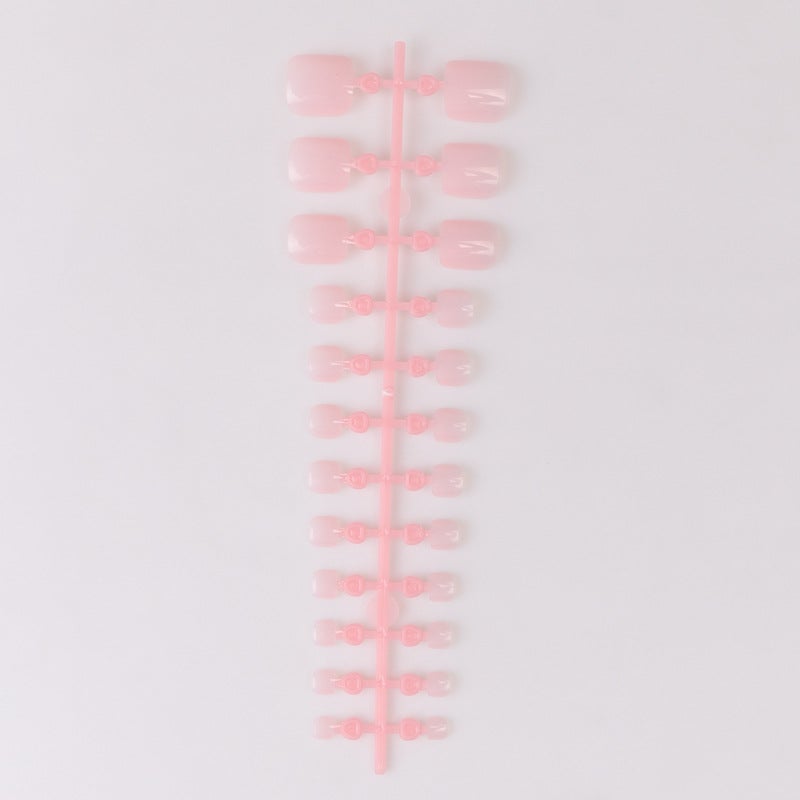 Toenail Bar Ins Style Solid Color Patch Toenail Unsealed Fake Nail Press On Toe Nails - Image 1