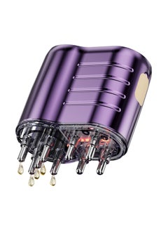 JoyousSto 2 in 1 Electric Hair Oil Dispenser Scalp Massager Scalp Applicator Brush,Hair Oiling Applicator, Oil Applicator for Hair, Oil Dispenser for Hair Growth, Scalp Massager Applicator Brush for Hair Treatment Essential Oils Liquids, Automatic Massage Function, Fast Absorption, Suitable for Scalp Care and Massage at Home Or Outdoors Purple  - Image 2