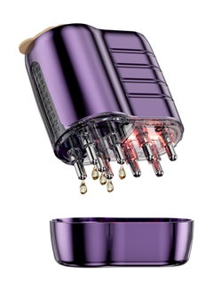 JoyousSto 2 in 1 Electric Hair Oil Dispenser Scalp Massager Scalp Applicator Brush,Hair Oiling Applicator, Oil Applicator for Hair, Oil Dispenser for Hair Growth, Scalp Massager Applicator Brush for Hair Treatment Essential Oils Liquids, Automatic Massage Function, Fast Absorption, Suitable for Scalp Care and Massage at Home Or Outdoors Purple  - Image 1