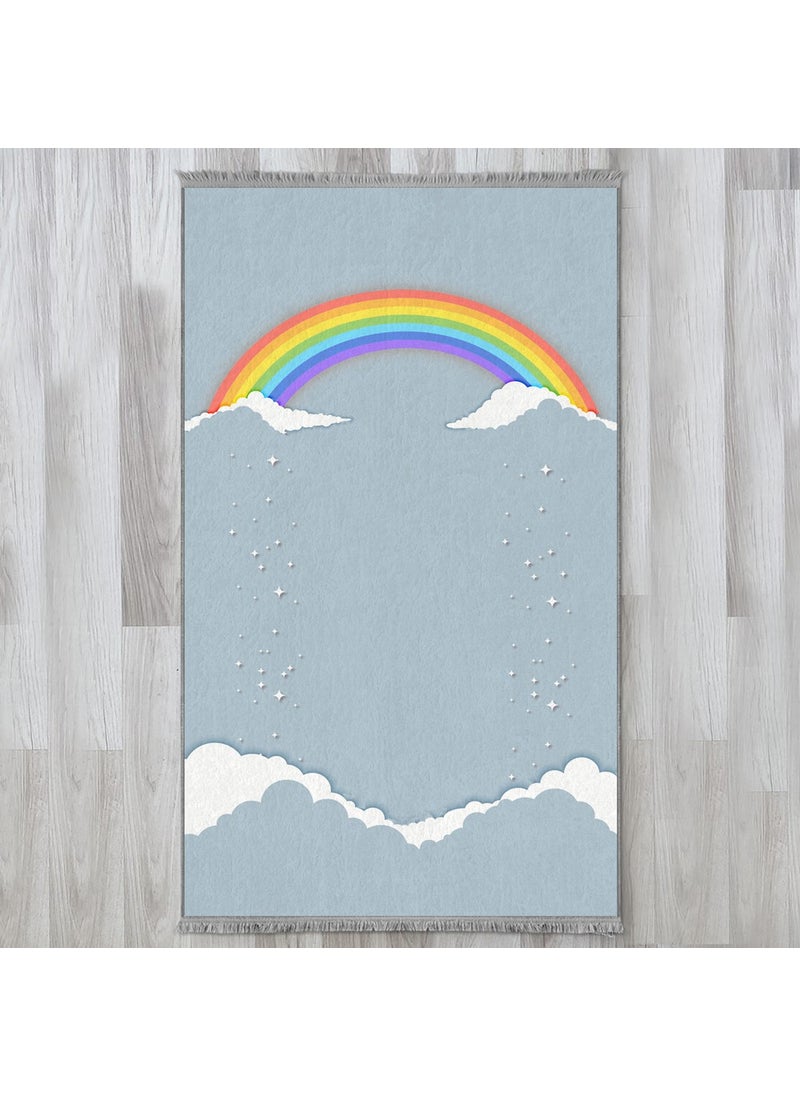Evaşk - Children's Prayer Mat Prayer Mat Woven Carpet Non-Slip Muslim Prayer Rug - Image 1