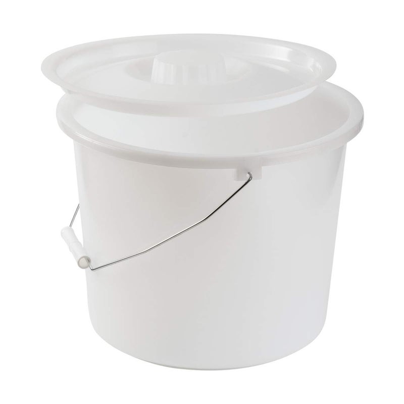 DMI Bedside Commode Replacement Bucket with Lid  Handle Easy to Clean Durable or Sturdy Holds up to 12 Quarts Universal Pail Chair - Image 5