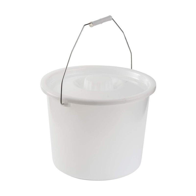 DMI Bedside Commode Replacement Bucket with Lid  Handle Easy to Clean Durable or Sturdy Holds up to 12 Quarts Universal Pail Chair - Image 4