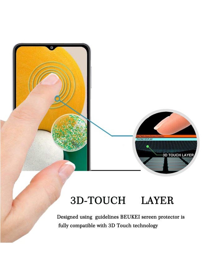 Beukei (3 Pack) Compatible for Samsung Galaxy A13 5G Screen Protector Tempered Glass, (6.5 inch) Touch Sensitive,Case Friendly, 9H Hardness - Image 2