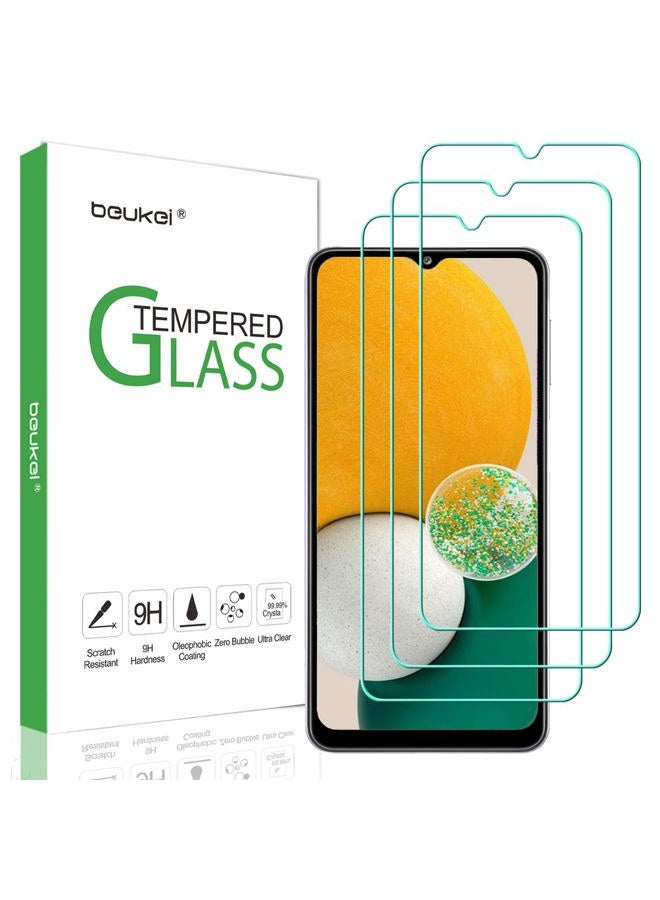 Beukei (3 Pack) Compatible for Samsung Galaxy A13 5G Screen Protector Tempered Glass, (6.5 inch) Touch Sensitive,Case Friendly, 9H Hardness - Image 1