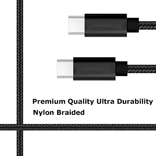 RoFI USB C to USB C Cable 15ft, 60W Power Delivery Extra Long and Extremely Durable Type C Charger Cord Compatible with MacBook Pro/iPad Pro/Galaxy S20/Switch/Pixel/LG and Other USB C Charger (Black) - Image 2