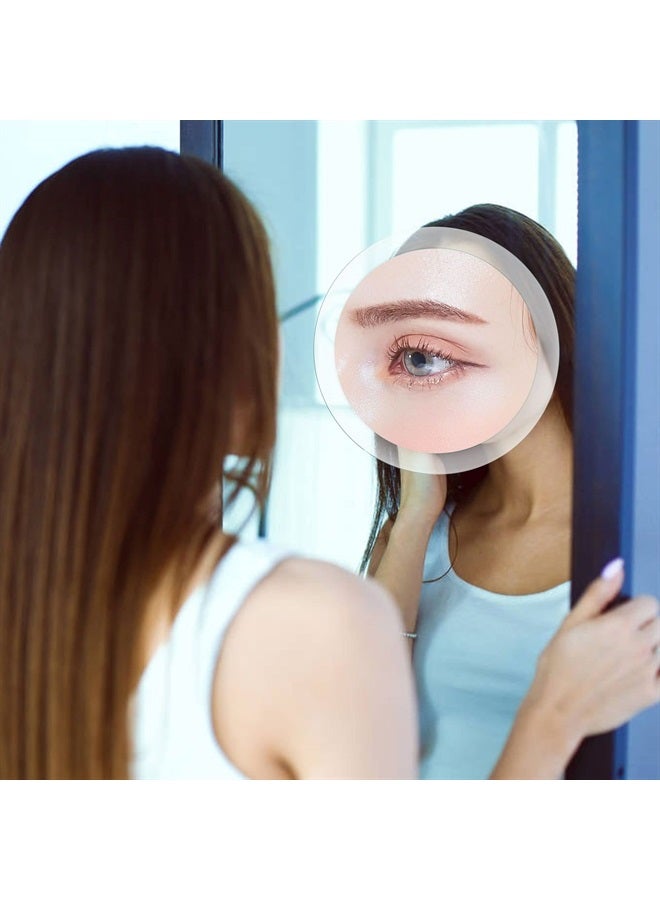 MIYADIVA 30X Magnifying Mirror, Small Magnifying Mirror with Suction Cup, Plucking Eyebrows 6 Inch  - Image 3