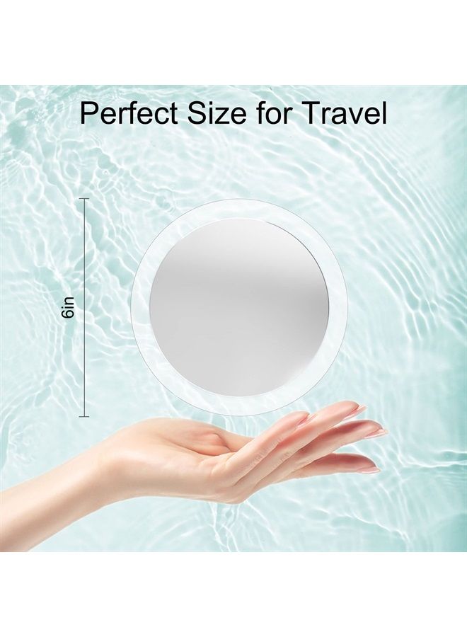 MIYADIVA 30X Magnifying Mirror, Small Magnifying Mirror with Suction Cup, Plucking Eyebrows 6 Inch  - Image 2