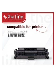 The Line The line Toner Cartridge CE413A/CF383A/CC533A Compatible Toner Cartridge for MFP M477fdn; M452dw;  M452nw;  M452dn; M377dw Magenta  - Image 3