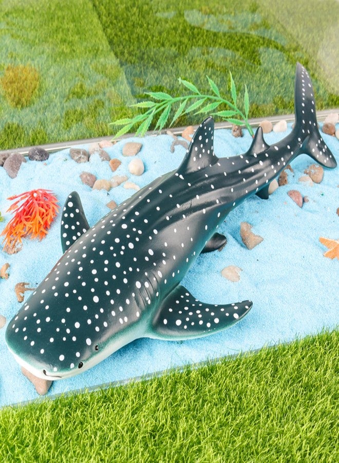 EOIVSH Rubber Whale Shark Toy, 11.4 inch Ocean Animal Whale Shark Figure, Soft Sea Creature Figurine for Kids, Great for Cake Topper, Birthday Gift - Image 5