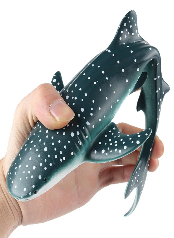 EOIVSH Rubber Whale Shark Toy, 11.4 inch Ocean Animal Whale Shark Figure, Soft Sea Creature Figurine for Kids, Great for Cake Topper, Birthday Gift - Image 4