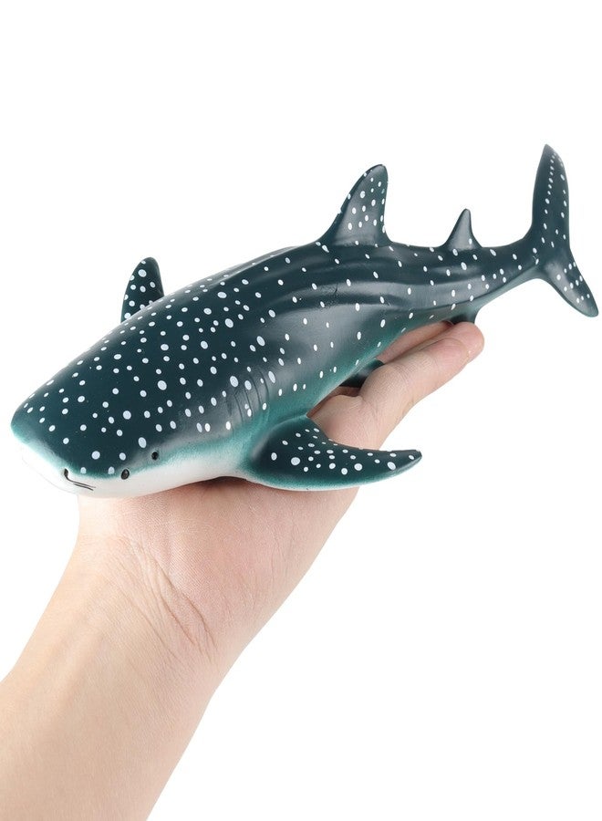 EOIVSH Rubber Whale Shark Toy, 11.4 inch Ocean Animal Whale Shark Figure, Soft Sea Creature Figurine for Kids, Great for Cake Topper, Birthday Gift - Image 3