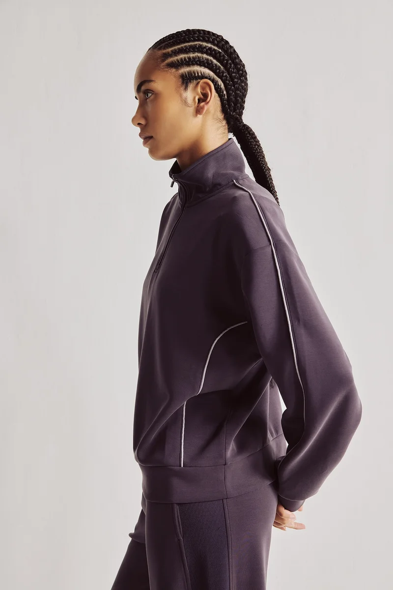 ديفاكتو Ultra Soft Standard Fit Modal Basic Sports Sweatshirt
