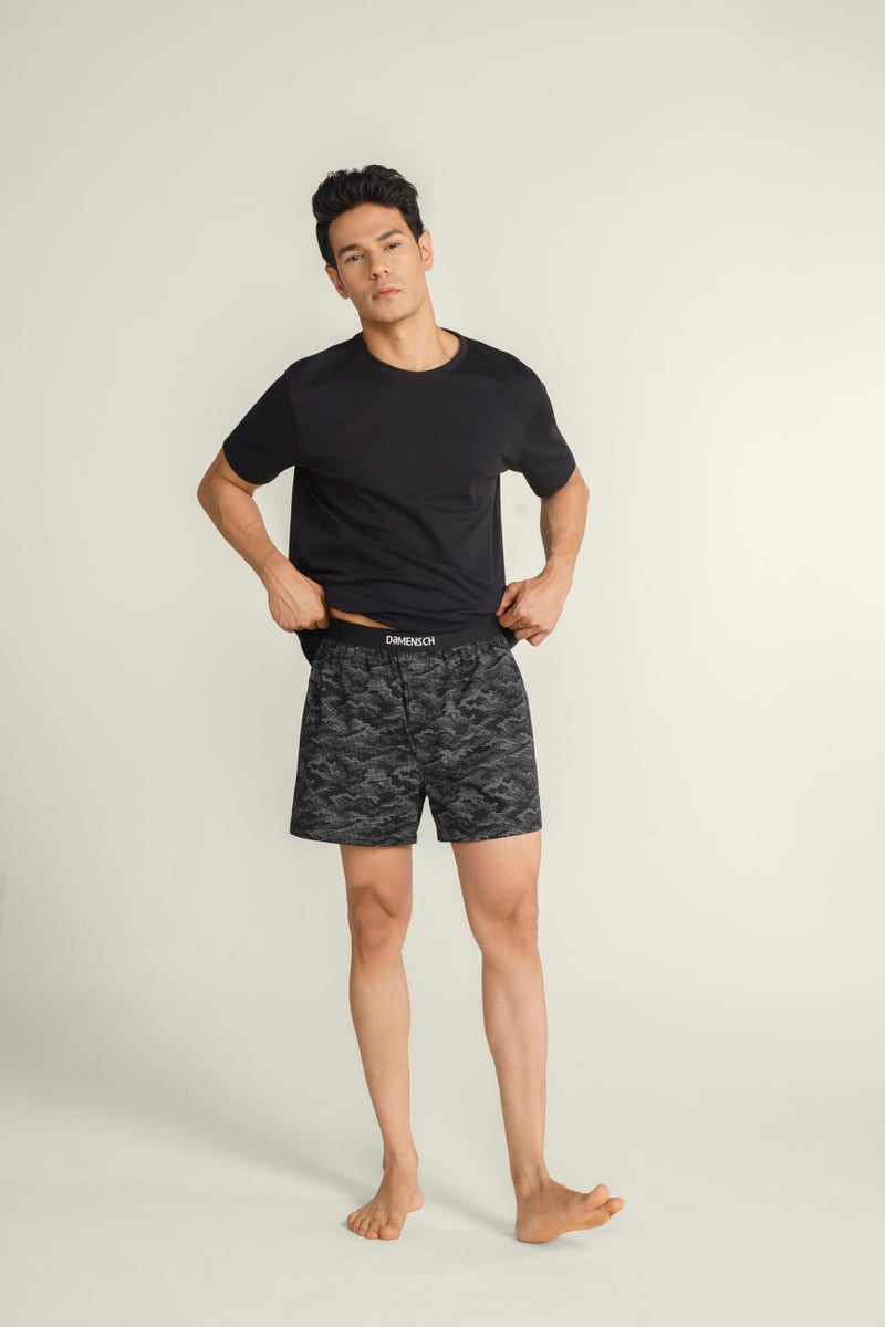 DAMENSCH Solid Breeeze Inner Boxers for Men, Ultra-Light Boxers, 100% Cotton Shorts Pant, Breathable Woven Inner Cotton Shorts for Men-Safari Black-XL - Image 3
