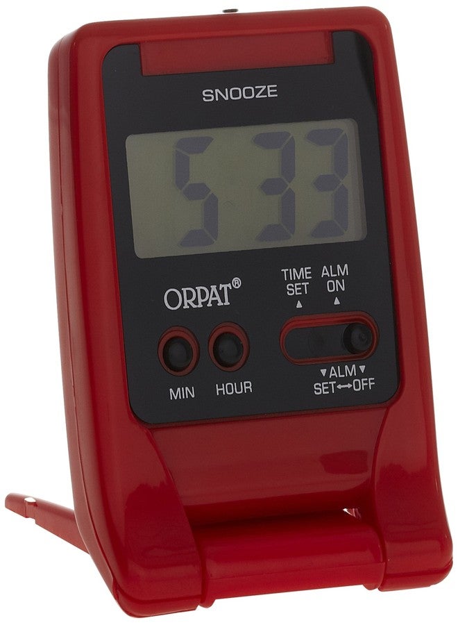 Orpat Beep Alarm Clock (Red, TBZLL-627DX) - Image 1