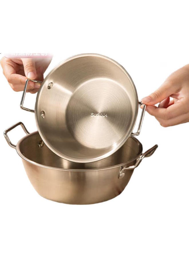 Newair Double-Handled Ramen Bowl With Lid, 304 Stainless Steel, For Dormitory Use, Student Dormitory, Personal Use, Large Capacity, Instant Noodles - Image 3