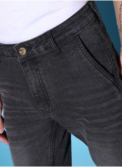 The Indian Garage Co Men Slim Fit Solid Mid-Rise Jeans  - Image 5