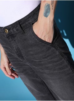 The Indian Garage Co Men Slim Fit Solid Mid-Rise Jeans  - Image 4