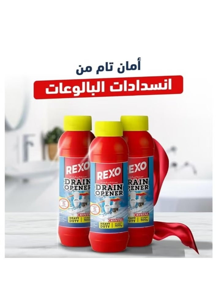 REXO Drain cleaner and odor remover for sewage pipes – powerful disinfectant – 2 packs - Image 4