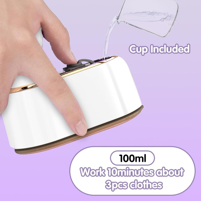 NIUB Steamer, 2-IN-1 Iron Steamer for Clothes,1000W Foldable Handheld Vertical Steamers with Three-position temperature control,Auto Shutoff&15s Fast Heat Up - Image 5
