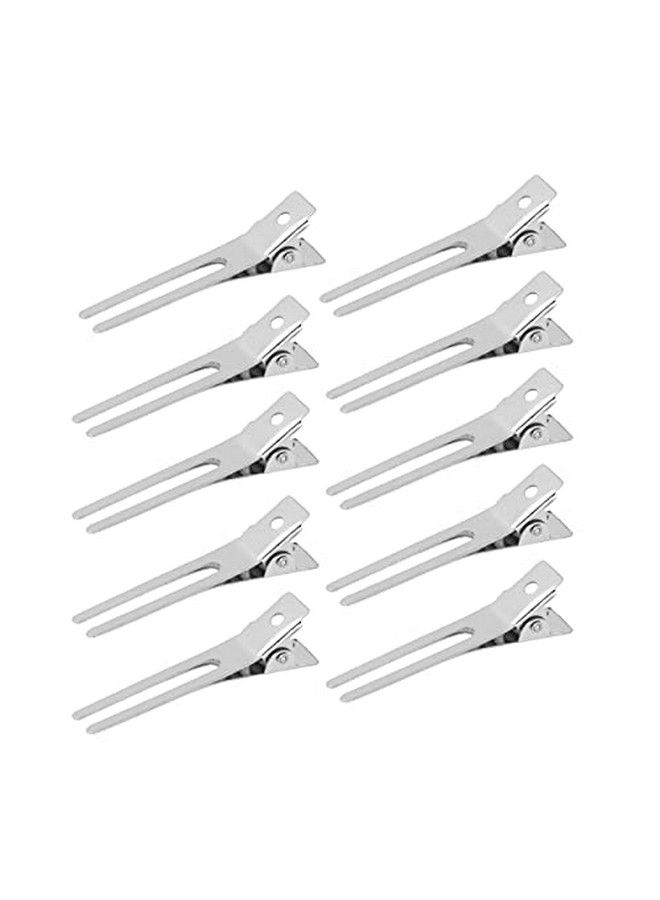 Mandala Crafts 50 Pcs Hairdressing Metal Double Prong Hair Clips For Styling Sectioning Setting Pin Curl Clips For Hair Metal Hair Clips Small Hair Styling Clips For Salon Barber - Image 2