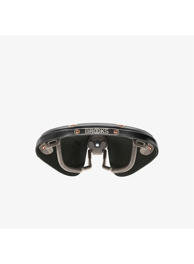 Brooks England B17 Special Titanium Vegetable-Tanned Leather Bike Saddle with Titanium Rails, Black - Image 5