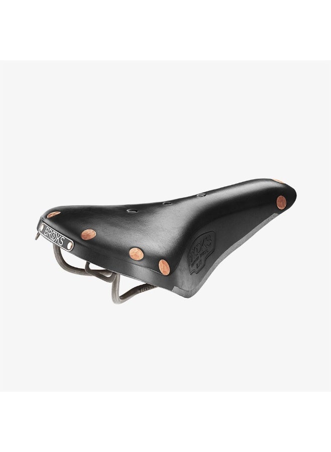 Brooks England B17 Special Titanium Vegetable-Tanned Leather Bike Saddle with Titanium Rails, Black - Image 4