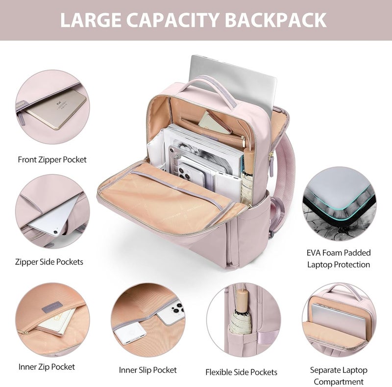 GOLF QUALITY Laptop Backpack, 16Inch Work Business Backpacks Purse Computer Backpack Casual Daypack - Image 3