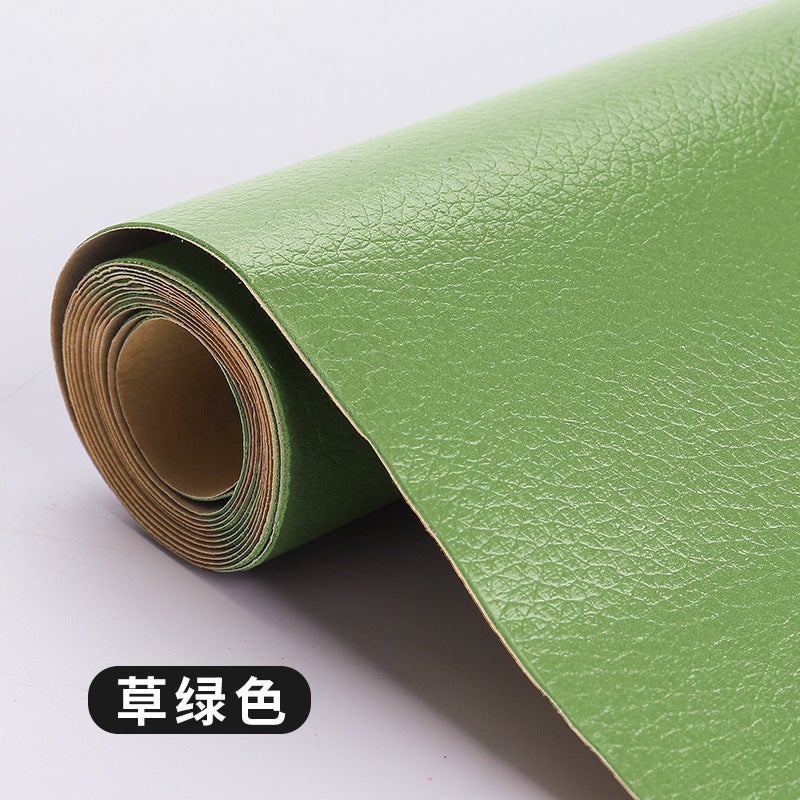 Pvc Small Litchi Grain Leather Fabric Soft Bag Fabric Car Thickened Diy Hard Bag Head Artificial Leather Pu Leather - Image 1