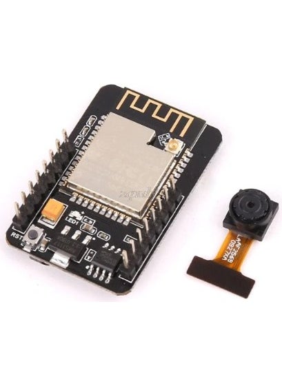 Robotistan - لوحة تطوير ESP32-CAM مع واي فاي وبلوتوث + وحدة كاميرا OV2640 - Image 1