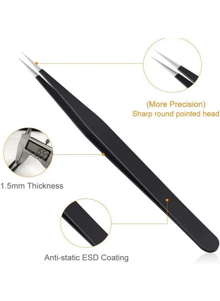 Tianyeda Set of 6 Precision Tweezers (From Abroad)