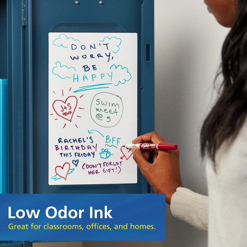EXPO Fine-Tip Low-Odor Ink Dry Erase Markers, Assorted Vibrant Colors, Pack of 36 Markers for Classrooms, Offices & Homes - Image 4