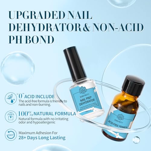 Born Pretty Nail Dehydrate and Primer 15ml HEMATPO Free Dehydrator for Acrylic and Gel Nail Polish Non Acid Primer for U V Gels No Burn Fast Air Dry Nail Prep Dehydrator Set 05oz - Image 5
