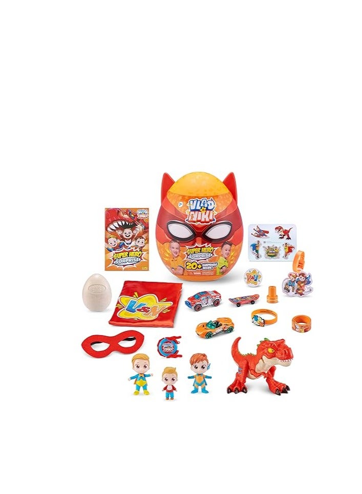 فلاد آند نيكي بيضة مفاجأة الأبطال الخارقين فلاد ونيكي هجوم الديناصور الأحمر - Image 3