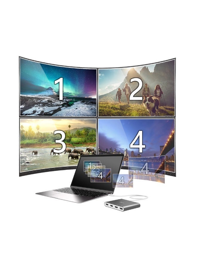 j5create JCA366 USB-C™ to 4-Port HDMI™ Multi-Monitor Adapter - Image 3